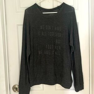 Good Human Soft long sleeve gray sweatshirt